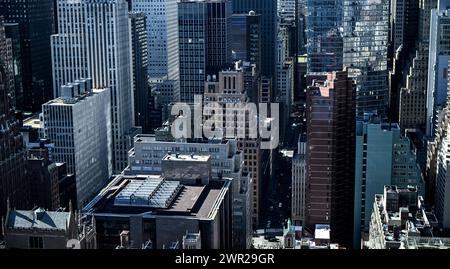 New York, États-Unis. 08th Feb, 2024. Vue sur la ville Manhattan New York. Crédit : Britta Pedersen/dpa/Alamy Live News Banque D'Images