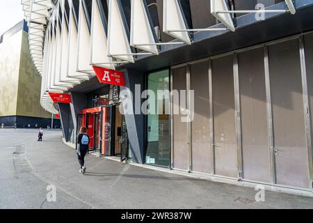 Boutique merchandising au stade Athletic de Bilbao-pays Basque-Espagne.13-3-2024 Banque D'Images