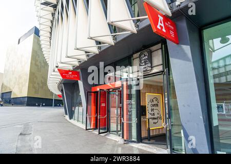 Boutique merchandising au stade Athletic de Bilbao-pays Basque-Espagne.13-3-2024 Banque D'Images