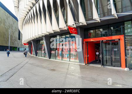 Boutique merchandising au stade Athletic de Bilbao-pays Basque-Espagne.13-3-2024 Banque D'Images