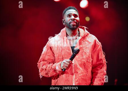 Manchester, Royaume-Uni. 10 mars 2024. Jason Derulo se produit à l'AO Arena de Manchester lors de sa tournée mondiale 'NU King' 2024-03-10 . Crédit : Gary Mather/Alamy Live News Banque D'Images