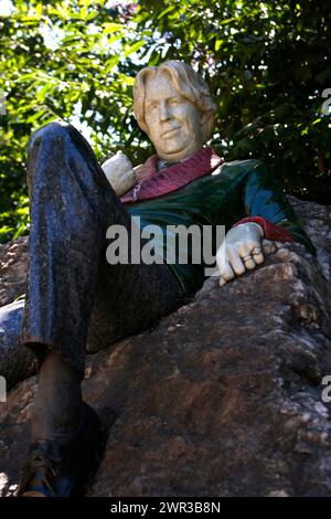 Statue d'Oscar Wilde, Merrion Square, Dublin, Irlande/ Irlande (nur für redaktionelle Verwendung. Keine Werbung. Http://www.360-berl Referenzdatenbank : Banque D'Images