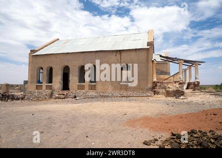 Poste de police de la Schutztruppe allemande en Namibie à partir de 1904, colonie, historique, Kub, Namibie Banque D'Images