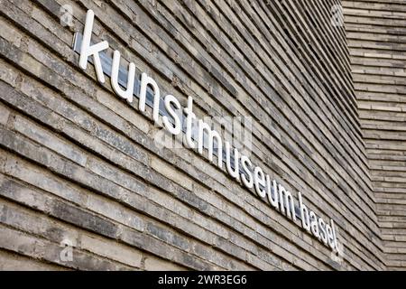 Kunstmuseum Basel façade à Bâle ville, Suisse Banque D'Images