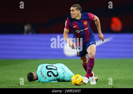 Barcelone, Espagne. 08 mars 2024. Oriol Romeu du FC Barcelone lors du match la Liga EA Sports entre le FC Barcelone et le RCD Mallorca a joué au stade Lluis Companys le 08 mars 2024 à Barcelone, Espagne. (Photo de Bagu Blanco/PRESSINPHOTO) crédit : AGENCE SPORTIVE PRESSINPHOTO/Alamy Live News Banque D'Images