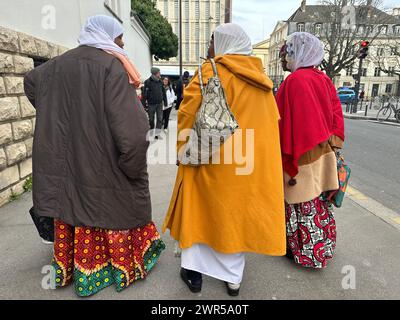 Paris, France. 08 mars 2024. © PHOTOPQR/L'ALSACE/Vincent VOEGTLIN ; Paris ; 08/03/2024 ; illustration de la grande mosquée de Paris, le 8 mars 2024. Paris, France, le 8 mars 2024 la Grande Mosquée de Paris, également connue sous le nom de Grande Mosquée de Paris ou plus simplement la Mosquée de Paris, est située dans le 5ème arrondissement et est l'une des plus grandes mosquées de France. Il a été achevé en 1926 crédit : MAXPPP/Alamy Live News Banque D'Images