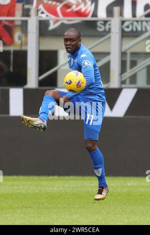 Milan, Italie. 10 mars 2024. Milan - Italie - 10 mars 2024 - Milan vs Empoli série A - gyasi empoli crédit : Kines Milano/Alamy Live News Banque D'Images