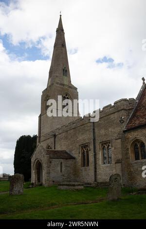 Église All Saints, Brington, Cambridgeshire, Angleterre, Royaume-Uni Banque D'Images