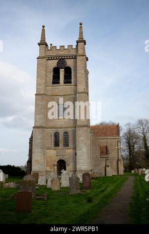 Prog Église Marie la Vierge, Leighton Bromswold, Cambridgeshire, Angleterre, Royaume-Uni Banque D'Images