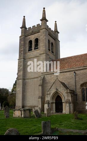 Prog Église Marie la Vierge, Leighton Bromswold, Cambridgeshire, Angleterre, Royaume-Uni Banque D'Images