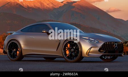 Mercedes-Benz AMG GT coupé 2024 Banque D'Images