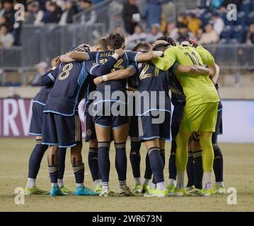 CHESTER, PA, États-Unis - 05 MARS 2024 - Philadelphia Union vs CF Pachuca à Subaru Park. (Photo de Paul J. Froggatt/FamousPixs/Alamy Stock photo) Banque D'Images