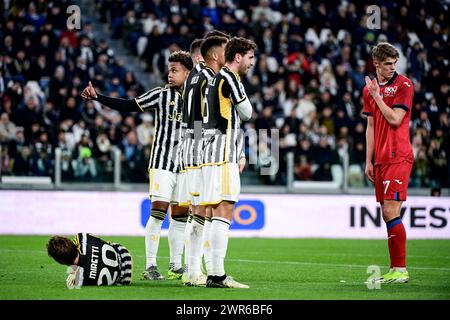 Torino, Italie. 10 mars 2024. Mur de la Juventus pendant le match de football Serie A entre la Juventus et Atalanta au stade Allianz de Turin, au nord-ouest de l'Italie - dimanche 10 mars 2024. Sport - Soccer . (Photo de Marco Alpozzi/Lapresse) crédit : LaPresse/Alamy Live News Banque D'Images