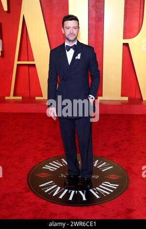Justin Timberlake BEI der Vanity Fair Oscar Party 2024 anlässlich der 96. Oscar-Verleihung im Wallis Annenberg Centre pour les arts de la scène Beverly Hills, 10.03.2024 Banque D'Images