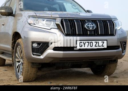 21/04/22 Toyota Land Cruiser, Sandymere, Westward Ho!, North Devon. Banque D'Images