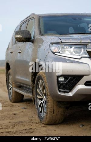 21/04/22 Toyota Land Cruiser, Sandymere, Westward Ho!, North Devon. Banque D'Images