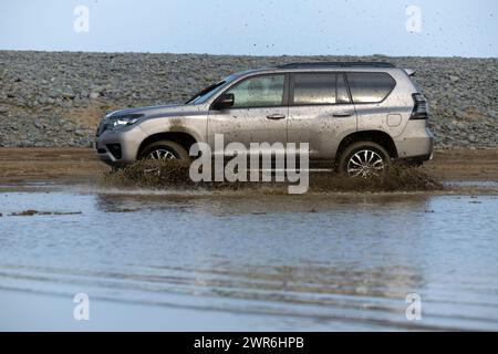 21/04/22 Toyota Land Cruiser, Sandymere, Westward Ho!, North Devon. Banque D'Images