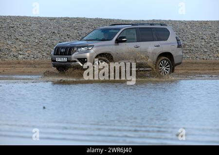 21/04/22 Toyota Land Cruiser, Sandymere, Westward Ho!, North Devon. Banque D'Images