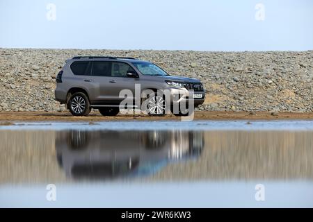 21/04/22 Toyota Land Cruiser, Sandymere, Westward Ho!, North Devon. Banque D'Images