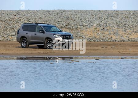 21/04/22 Toyota Land Cruiser, Sandymere, Westward Ho!, North Devon. Banque D'Images