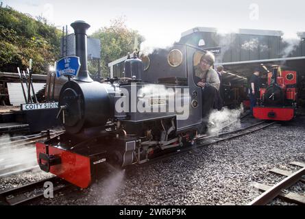 15/09/18 les machines à vapeur miniatures se rassemblent ce week-end pour le gala annuel à vapeur du Rudyard Lake Steam Railway sur la ligne ferroviaire historique du Staffordshire w Banque D'Images