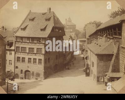 Maison de durer, anonyme, 1850 - 1890, support photographique, tirage à l'albumen, hauteur 200 mm × largeur 180 mm, hauteur 250 mm × largeur 200 mm, photographie Banque D'Images