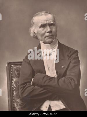 Portrait d'Alfred-Armand-Louis-Marie Velpeau, Velpeau (titre sur objet), Pierre petit, Goupil & Cie., c. 1859 - c. 1877, papier, hauteur 237 mm × largeur 190 mm, tirage photomécanique Banque D'Images