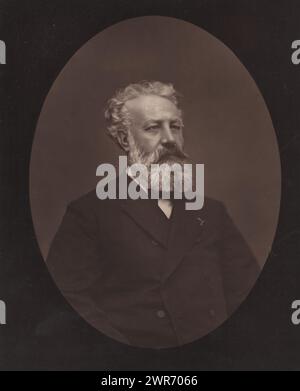 Portrait de Jules Verne, Jules Verne (titre sur objet), Étienne Carjat, Goupil & Cie., v. 1873 - avant 1878, papier, hauteur 231 mm × largeur 186 mm, tirage photomécanique Banque D'Images