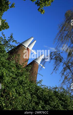 Oasts à Hale Farm, Tudeley Hale, Tudeley, Tonbridge, Kent, Angleterre, Royaume-Uni Banque D'Images