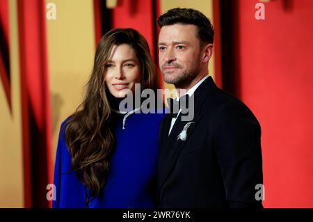 Jessica Biel mit Ehemann Justin Timberlake BEI der Vanity Fair Oscar Party 2024 anlässlich der 96. Oscar-Verleihung im Wallis Annenberg Centre pour les arts de la scène Beverly Hills, 10.03.2024 *** Jessica Biel avec son mari Justin Timberlake à la Vanity Fair Oscar Party 2024 à l'occasion de la 96e cérémonie des Oscars au Wallis Annenberg Center for the Performing Arts Beverly Hills, 10 03 2024 Foto:XJ.xBlocx/xFuturexImagex Vanity Fair 1161 Banque D'Images