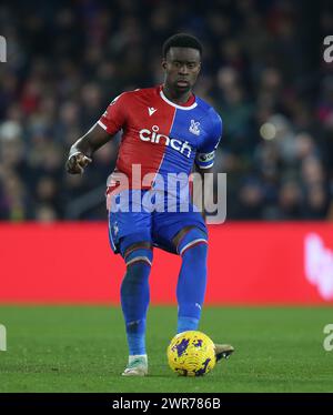 Marc Guehi de Crystal Palace. - Crystal Palace v Sheffield United, premier League, Selhurst Park Stadium, Croydon, Royaume-Uni - 30 janvier 2024. Usage éditorial uniquement - des restrictions DataCo s'appliquent. Banque D'Images