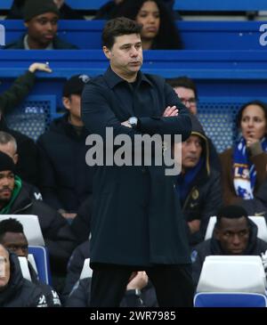 Mauricio Pochettino Directeur de Chelsea. - Chelsea v Wolverhampton Wanderers, premier League, Stamford Bridge Stadium, Londres, Royaume-Uni - 4 février 2024. Usage éditorial uniquement - des restrictions DataCo s'appliquent. Banque D'Images