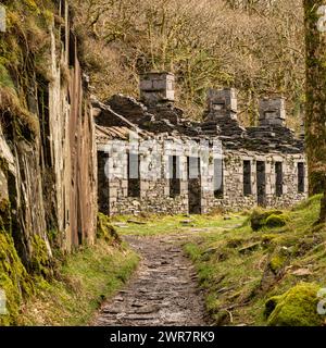 Carrière d'ardoise Dinorwic - paysage industriel Banque D'Images
