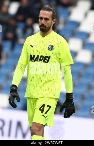 Foto Gianni Santandrea/LaPresse 09 Marzo 2024 - Reggio Emilia, Italia - sport, calcio - Sassuolo vs Frosinone - Campionato Italiano di calcio Serie A TIM 2023/2024 - Stadio Mapei Città del Tricolore. Nella foto : Consigli mars 9, 2024 Reggio Emilia, Italie - sport, calcio - Sassuolo vs Frosinone - Championnat Italien de football Serie A 2023/2024 - Mapei Stadium. Dans la photo : Consigli Banque D'Images