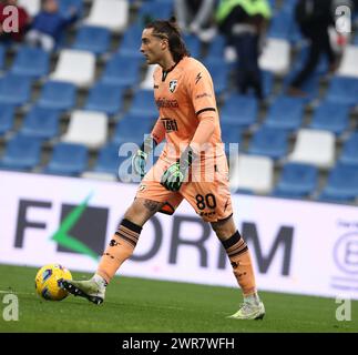 Foto Gianni Santandrea/LaPresse 09 Marzo 2024 - Reggio Emilia, Italia - sport, calcio - Sassuolo vs Frosinone - Campionato Italiano di calcio Serie A TIM 2023/2024 - Stadio Mapei Città del Tricolore. Nella foto : Turati mars 9, 2024 Reggio Emilia, Italie - sport, calcio - Sassuolo vs Frosinone - Championnat Italien de football Serie A 2023/2024 - Mapei Stadium. Sur la photo : Turati Banque D'Images