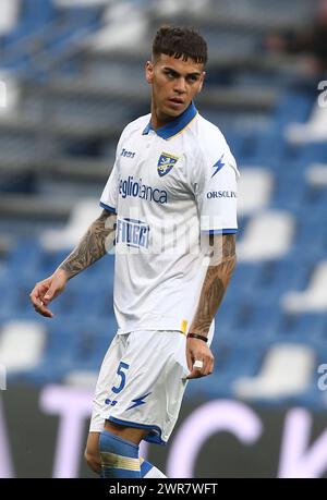 Foto Gianni Santandrea/LaPresse 09 Marzo 2024 - Reggio Emilia, Italia - sport, calcio - Sassuolo vs Frosinone - Campionato Italiano di calcio Serie A TIM 2023/2024 - Stadio Mapei Città del Tricolore. Nella foto : Barrenechea mars 9, 2024 Reggio Emilia, Italie - sport, calcio - Sassuolo vs Frosinone - Championnat italien de football Serie A 2023/2024 - stade Mapei. Sur la photo : Barrenechea Banque D'Images