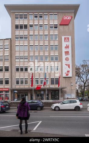Cologne siège de la Confédération allemande des syndicats DGB Banque D'Images