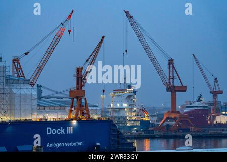 Lloyd Werft Bremerhaven dans le port d'outre-mer de Bremerhaven, basse-Saxe, Allemagne Banque D'Images