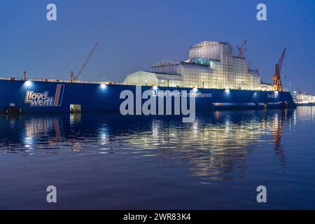 Lloyd Werft Bremerhaven dans le port d'outre-mer de Bremerhaven, basse-Saxe, Allemagne Banque D'Images