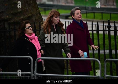 Abbaye de Westminster, LONDRES, ANGLETERRE, 11 MARS 2024. Angela Rayner est vice-première ministre fantôme du Royaume-Uni. Assiste aux célébrations du Commonwealth Day à Londres, Royaume-Uni crédit : Voir Li/Picture Capital/Alamy Live News Banque D'Images