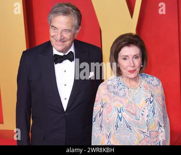 Paul Pelosi, Nancy Pelosi assistent à la Vanity Fair Oscar Party 2024 organisée par Radhika Jones au Wallis Annenberg Center for the Performing Arts le 10 mars 2024 à Beverly Hills, Californie. Photo : Crash/imageSPACE Banque D'Images