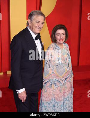 Paul Pelosi, Nancy Pelosi assistent à la Vanity Fair Oscar Party 2024 organisée par Radhika Jones au Wallis Annenberg Center for the Performing Arts le 10 mars 2024 à Beverly Hills, Californie. Photo : Crash/imageSPACE Banque D'Images