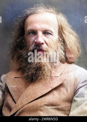 DIMITRI MENDELEEV (1834-1907) chimiste et inventeur russe Banque D'Images