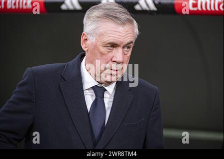 Madrid, Espagne. 10 mars 2024. Lors du match de football de la Liga EA Sports 2023/24 entre le Real Madrid et le Celta Vigo au stade Santiago Bernabeu de Madrid, en Espagne. Crédit : Agence photo indépendante/Alamy Live News Banque D'Images