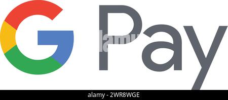 Logo G Pay, signe Google Pay, paiement numérique, icônes Google Pay Illustration de Vecteur