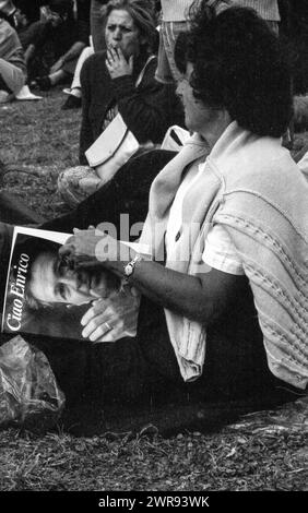 DATE D'ENREGISTREMENT NON INDIQUÉE Festa nazionali de l UnitÃ PCI, nationales Pressefest der Zeitung italienischen kommunistischen Partei Partito Comunista Italiano PCI, ROM, EUR, août 1984 Banque D'Images