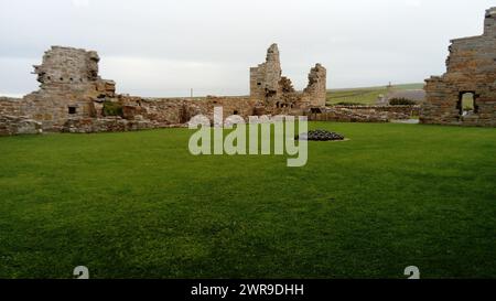 Le Earl's Palace à Birsay, Orcades, Écosse, Royaume-Uni Banque D'Images