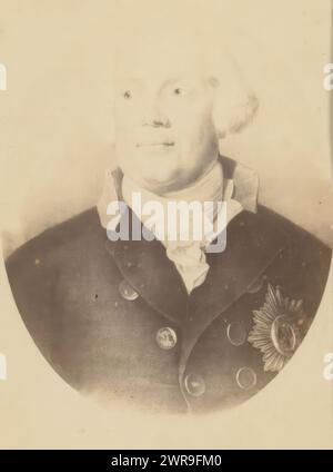 Reproduction photo d'un tirage d'un portrait du roi Frédéric-Guillaume II de Prusse, cette photo fait partie d'un album., anonyme, après tirage par : anonyme, 1850 - 1900, carton, tirage à l'albumine, hauteur 83 mm × largeur 52 mm, photographie Banque D'Images