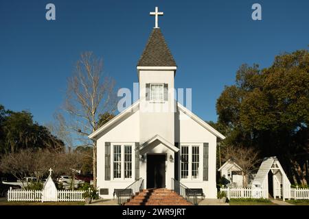 Église catholique Our Lady Star of the Sea à St Marys, Géorgie, États-Unis Banque D'Images