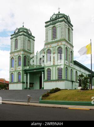 Église Iglesia de Sarchi, Sarchi, hauts plateaux centraux, Costa Rica. Banque D'Images